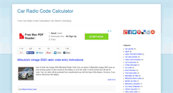 Desktop Screenshot of carradiodecoder.com
