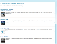Tablet Screenshot of carradiodecoder.com